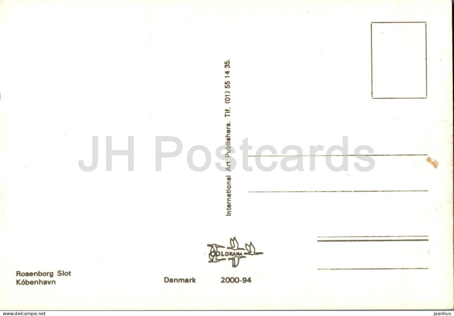 Copenhagen - Kobenhavn - Rosenborg Slot - castle - 2000-94 - Denmark - unused