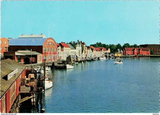 Sonderborg - From the Harbour - boat - Denmark - unused - JH Postcards