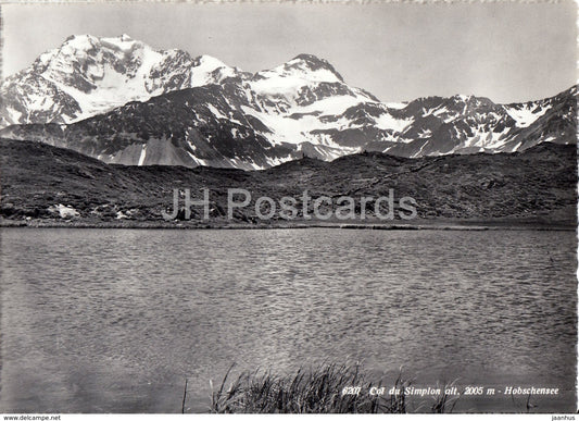 Col du Simplon alt 2005 m - Hobschensee - 6207 - 1966 - Switzerland - used - JH Postcards