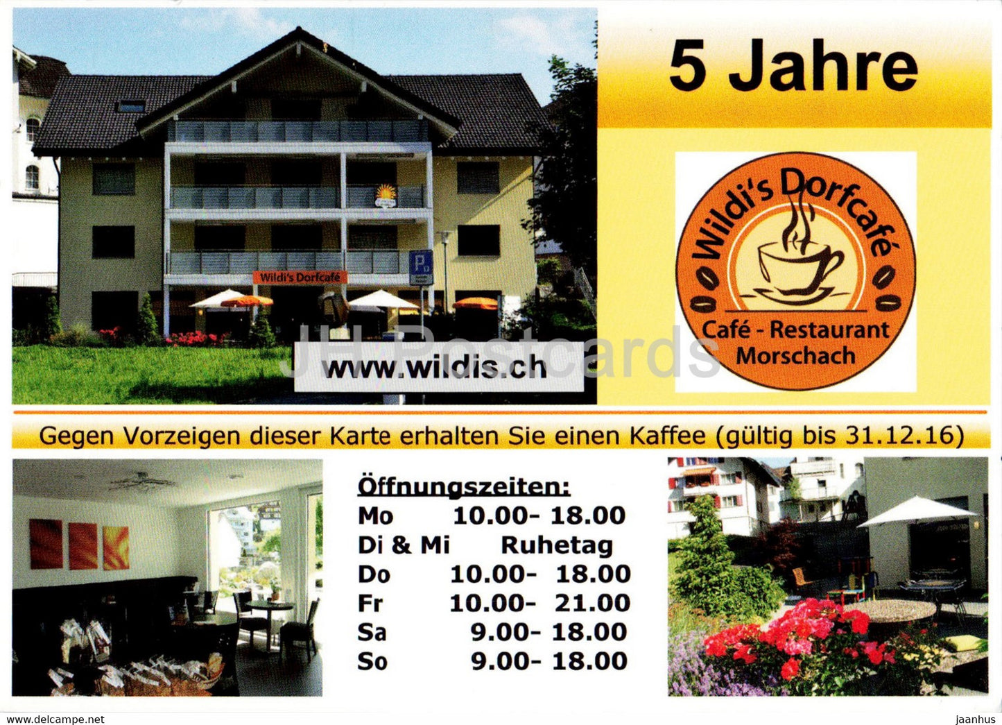 Wildi' s Dorfcafe - Switzerland - unused - JH Postcards