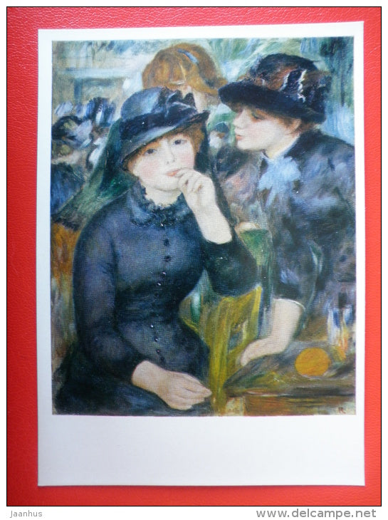 painting by Pierre-Auguste Renoir . Girls in the Black - french art - unused - JH Postcards