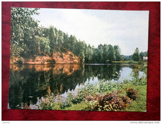 Lake of Barsla - Latvia - USSR - unused - JH Postcards