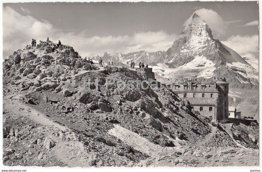 Zermatt Gornergrat Matterhorn - 3247 - Switzerland - 1959 - used - JH Postcards