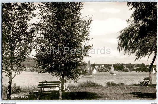 Am Worthsee - sailing boat - 1967 - Germany - used - JH Postcards