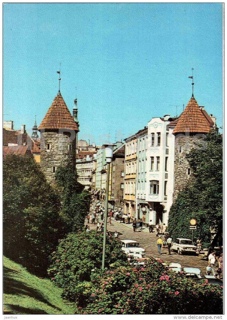 The Viru Gate - Old Town - Tallinn - 1989 - Estonia USSR - unused - JH Postcards