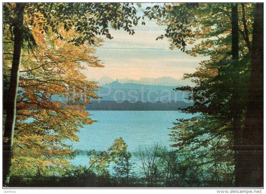 Malerstube , Ammersee - Blick auf Kloster Andechs - 5529/B - Germany - nicht gelaufen - JH Postcards