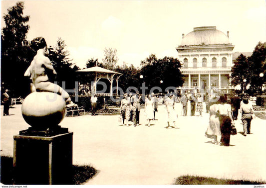 Frantiskovy Lazne - Namesti Miru - Peace square - Spolecensky dum - Casino - Czech Republic - Czechoslovakia - unused - JH Postcards