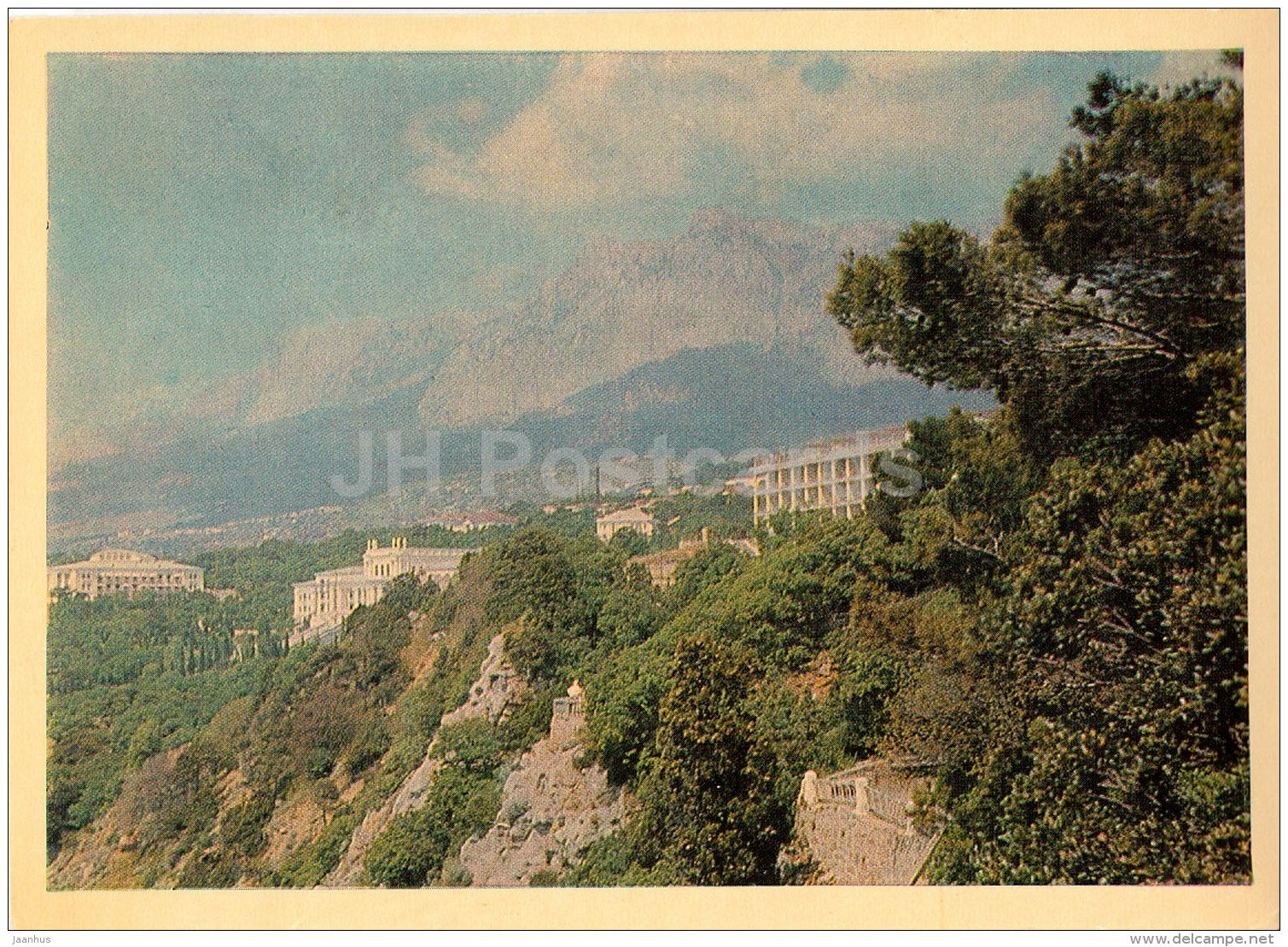 sanatorium Ukraina view - Ay-Petri - Crimea - 1968 - Ukraine USSR - unused - JH Postcards