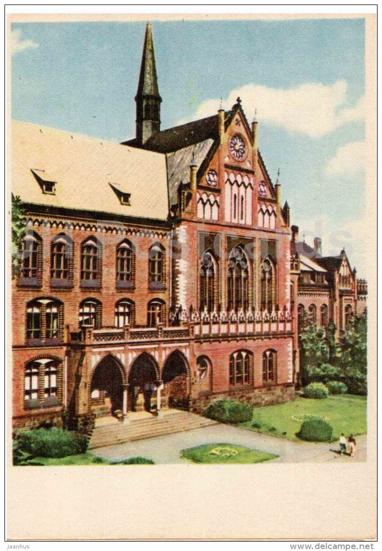 State Academy of Fine Arts - Riga - 1961 - Latvia USSR - unused - JH Postcards