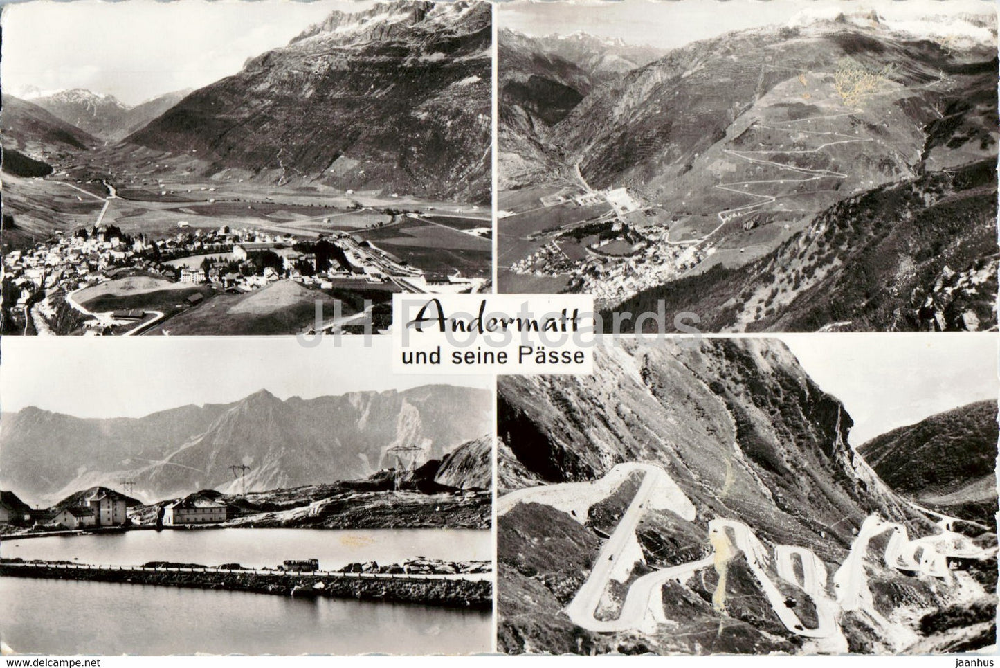 Andermatt und seine Passe - 4677 - Switzerland - used - JH Postcards