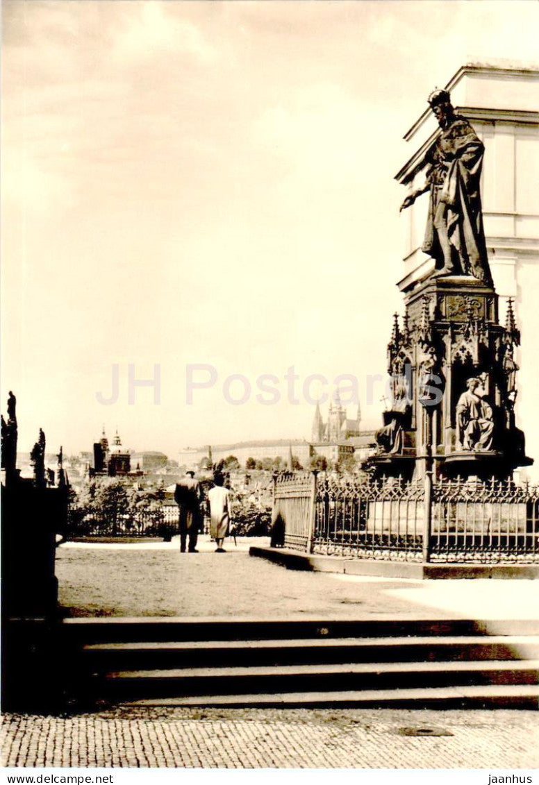 Praha - Prague - Pomnik Karla IV -  Pomnik Karla IV - Monument to Charles IV - Czech Republic - Czechoslovakia - unused - JH Postcards