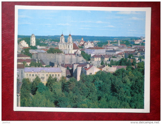 general view of the City - large format postcard - Vilnius - 1974 - Lithuania USSR - unused - JH Postcards