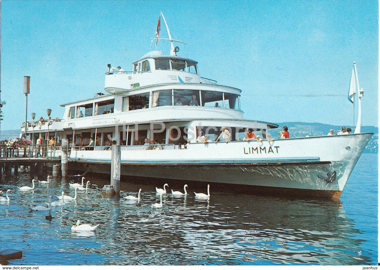 Zurichsee - Motorschiff Limmat - MS - special seal - ship - 1997 - Switzerland - used - JH Postcards