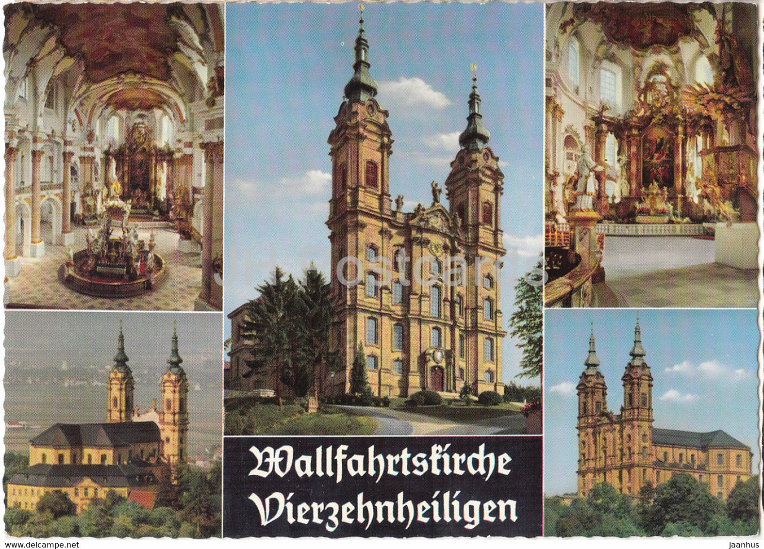 Wallfahrtskirche Vierzehnheiligen - Barock Basilika - cathedral - 1 - Germany - unused - JH Postcards