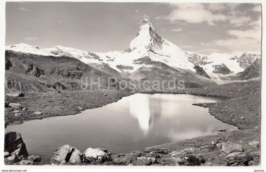 Zermatt - Stellisee mit Matterhorn - 6095 - Switzerland - 1959 - used - JH Postcards