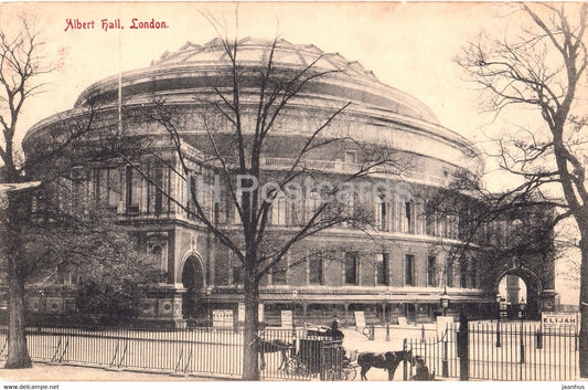 London - Albert Hall - S S U - old postcard - England - United Kingdom - unused - JH Postcards