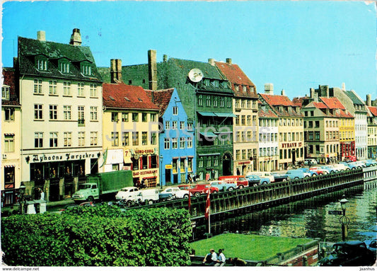 Copenhagen - Nyhavn - car - Denmark - used - JH Postcards