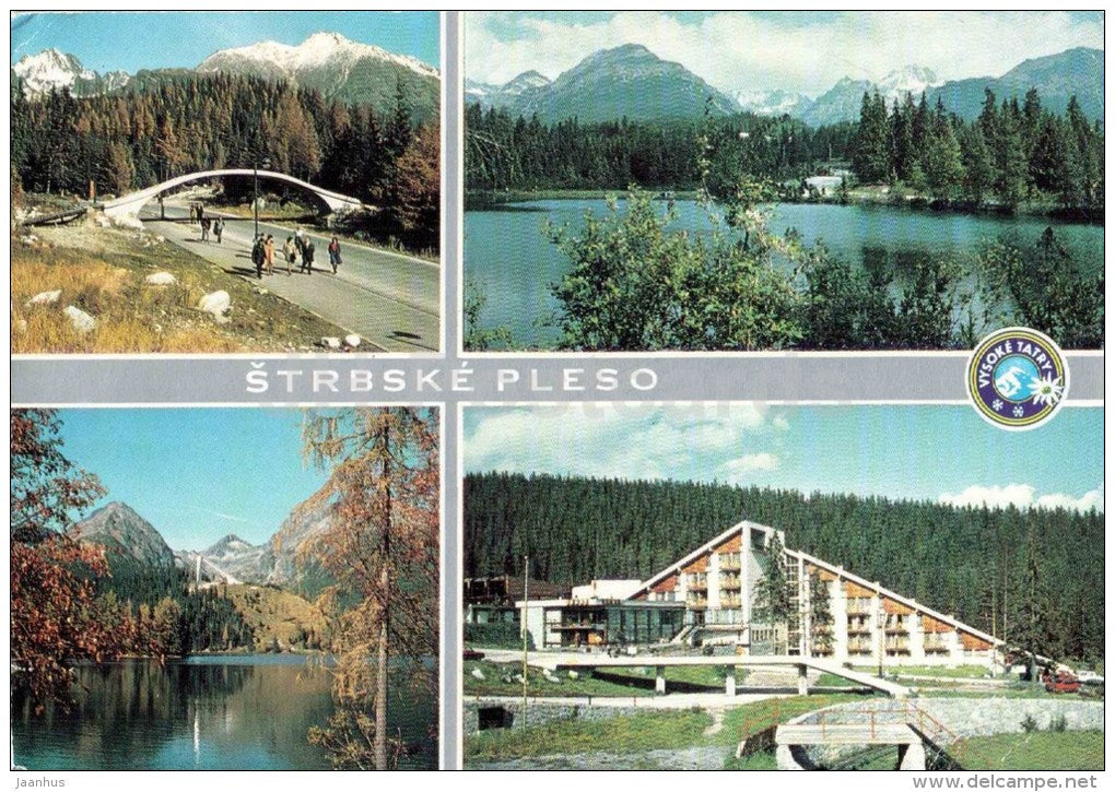 Mengusovska Valley - Mlynicka valley - hotel FIS - Strbske Pleso - High Tatras - Vysoke Tatry - Slovakia - used 1990 - JH Postcards