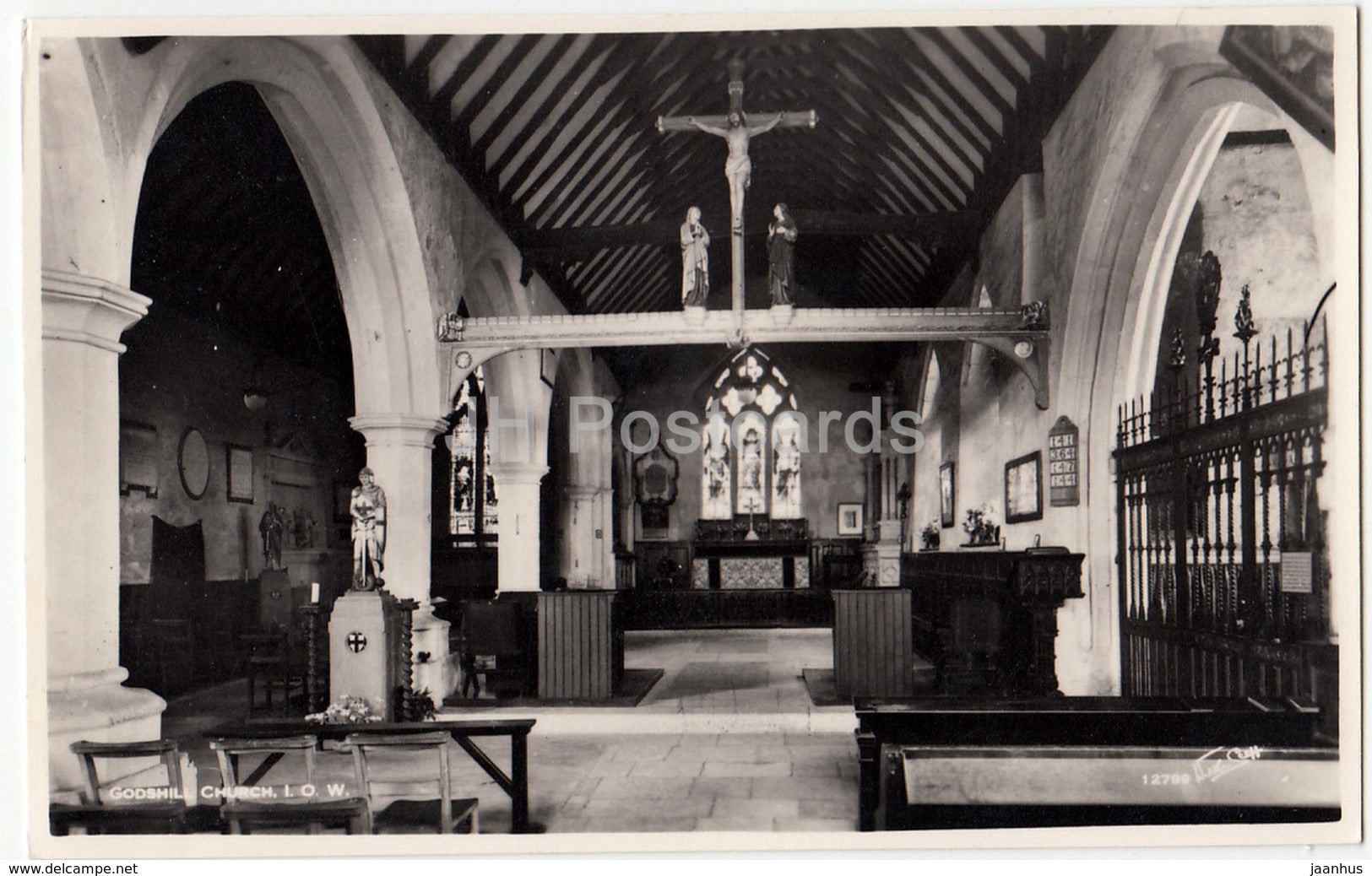 Godshill Church I.O.W. - 12799 - United Kingdom - England - used - JH Postcards