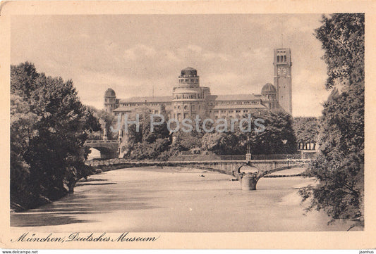 Munchen - Deutsches Museum - Munich - 20 - old postcard - Germany - used - JH Postcards