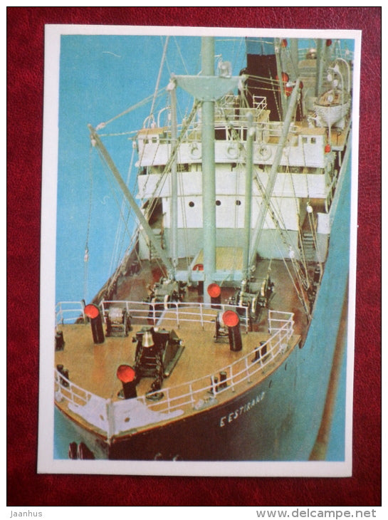 steamer Eestirand - model ship - 1979 - Estonia USSR - unused - JH Postcards