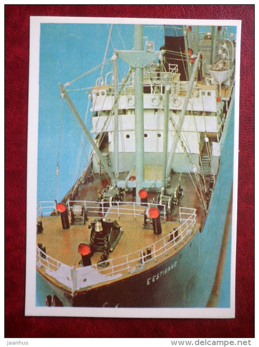 steamer Eestirand - model ship - 1979 - Estonia USSR - unused - JH Postcards