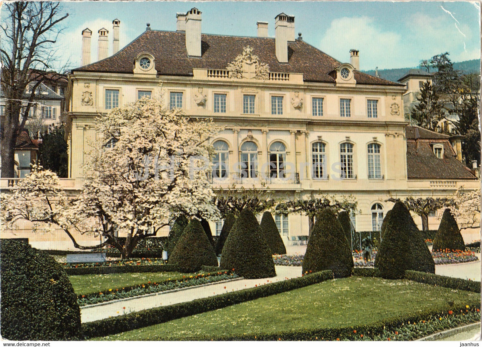 Neuchatel - Le palais du Peyrou - palace - 1978 - Switzerland - used - JH Postcards