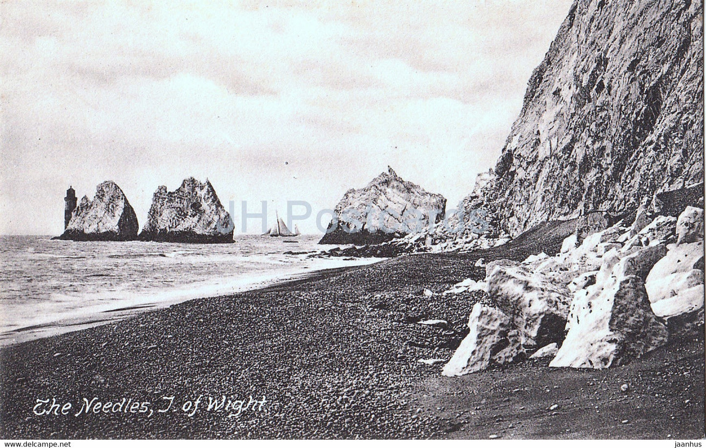 The Needles - Isle of Wight - old postcard - England - United Kingdom - unused - JH Postcards