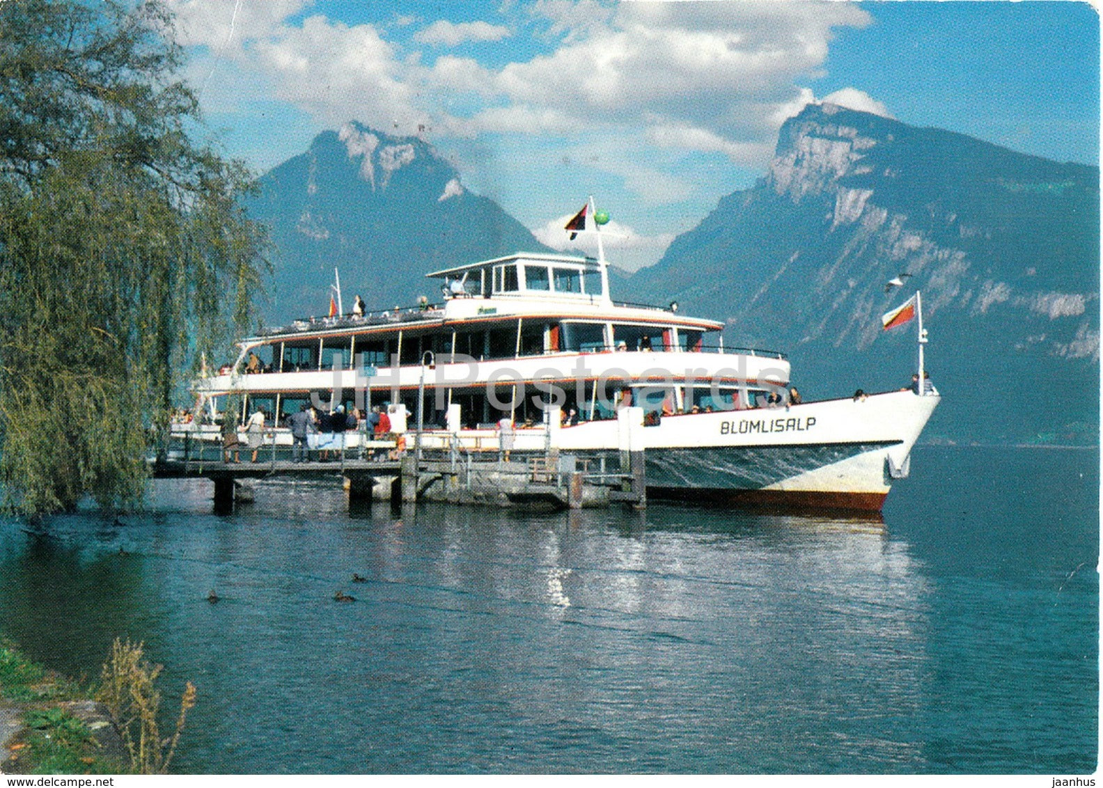 Bern - Lotschberg - Simplon - Bahn - MS Blumlisalp - 1989 - Switzerland - used - JH Postcards