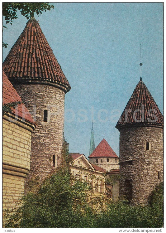 Viru Gate - Tallinn - postal stationery - Estonia USSR - 1978 - unused - JH Postcards