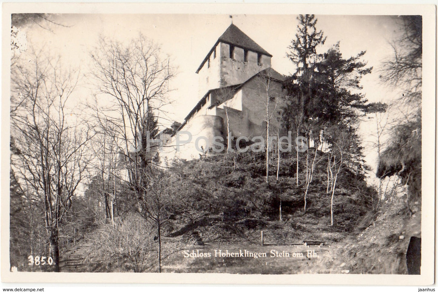 Schloss Hohenklingen Stein am Rh. - castle - 3850 - Switzerland - old postcard - 1935 - used - JH Postcards