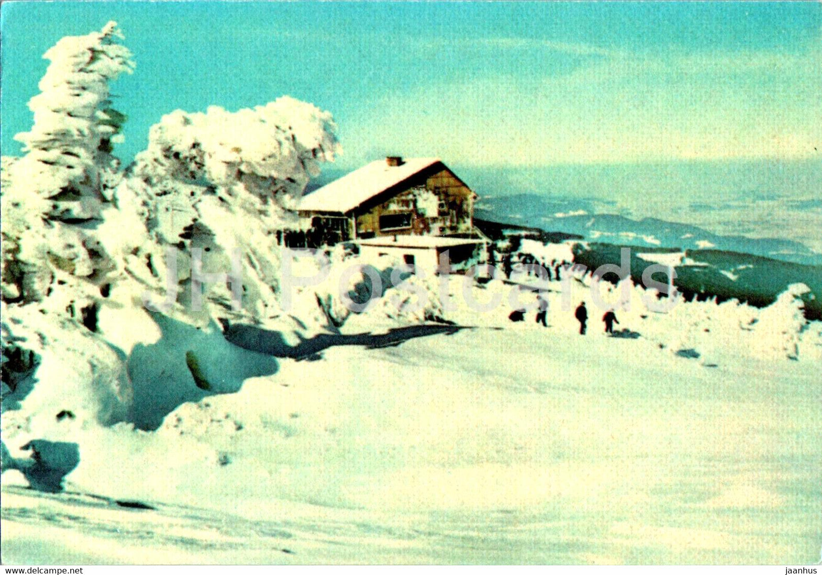 Karkonosze - Stacja wyciagu krzeselkowego na Kopie 1325 m - skilift station - Poland - unused - JH Postcards