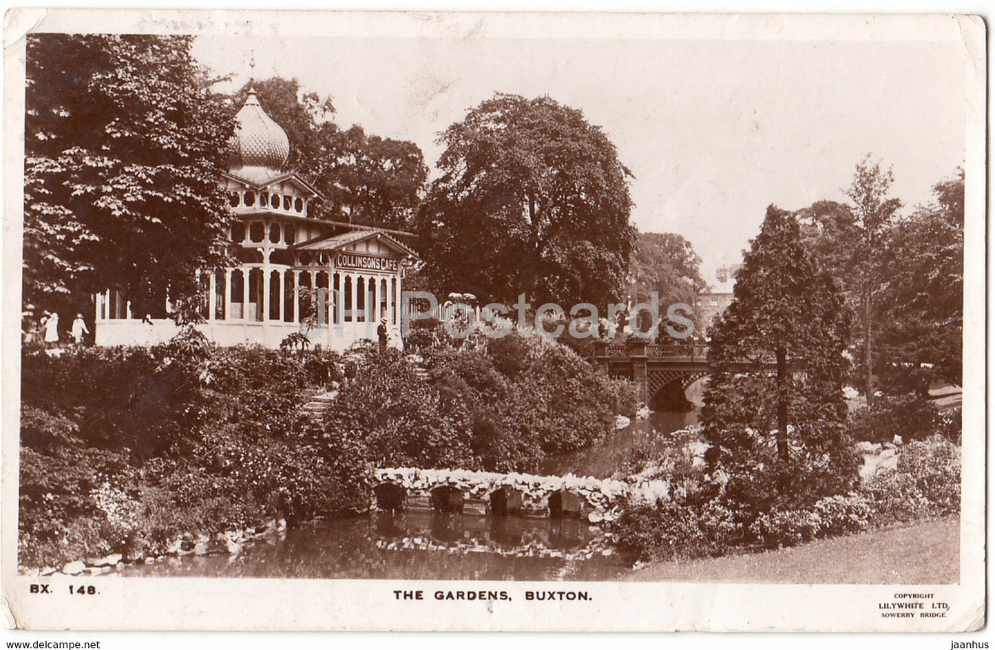 Buxton - The Gardens - old postcard - 1947 - England - United Kingdom - used - JH Postcards