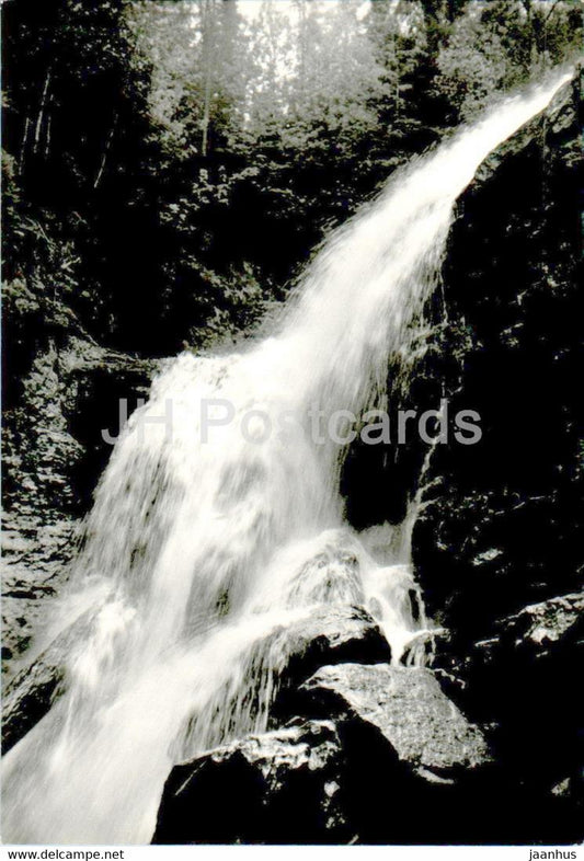 Szklarska Poreba - Wodospad Kamienczyka - waterfall - Poland - used - JH Postcards