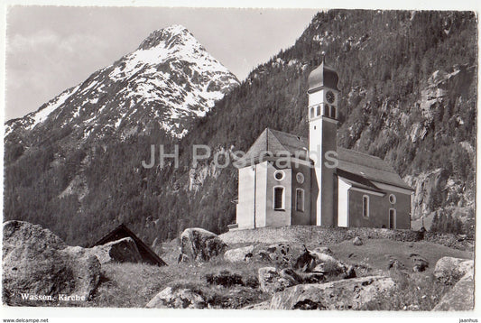 Wassen - Kirche - church - 3266 - Switzerland - 1958 - used - JH Postcards