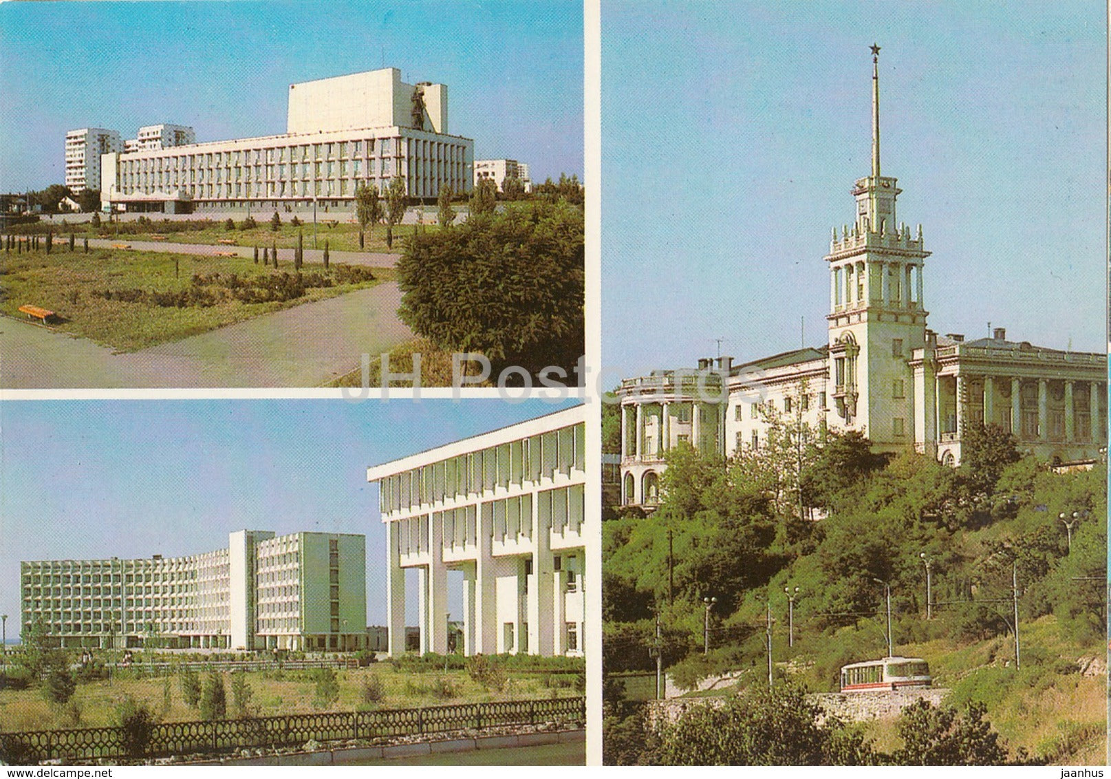 Sevastopol -  Palace of Culture of Fishermen - Sailor Club - postal stationery - 1985 - Ukraine USSR - unused - JH Postcards