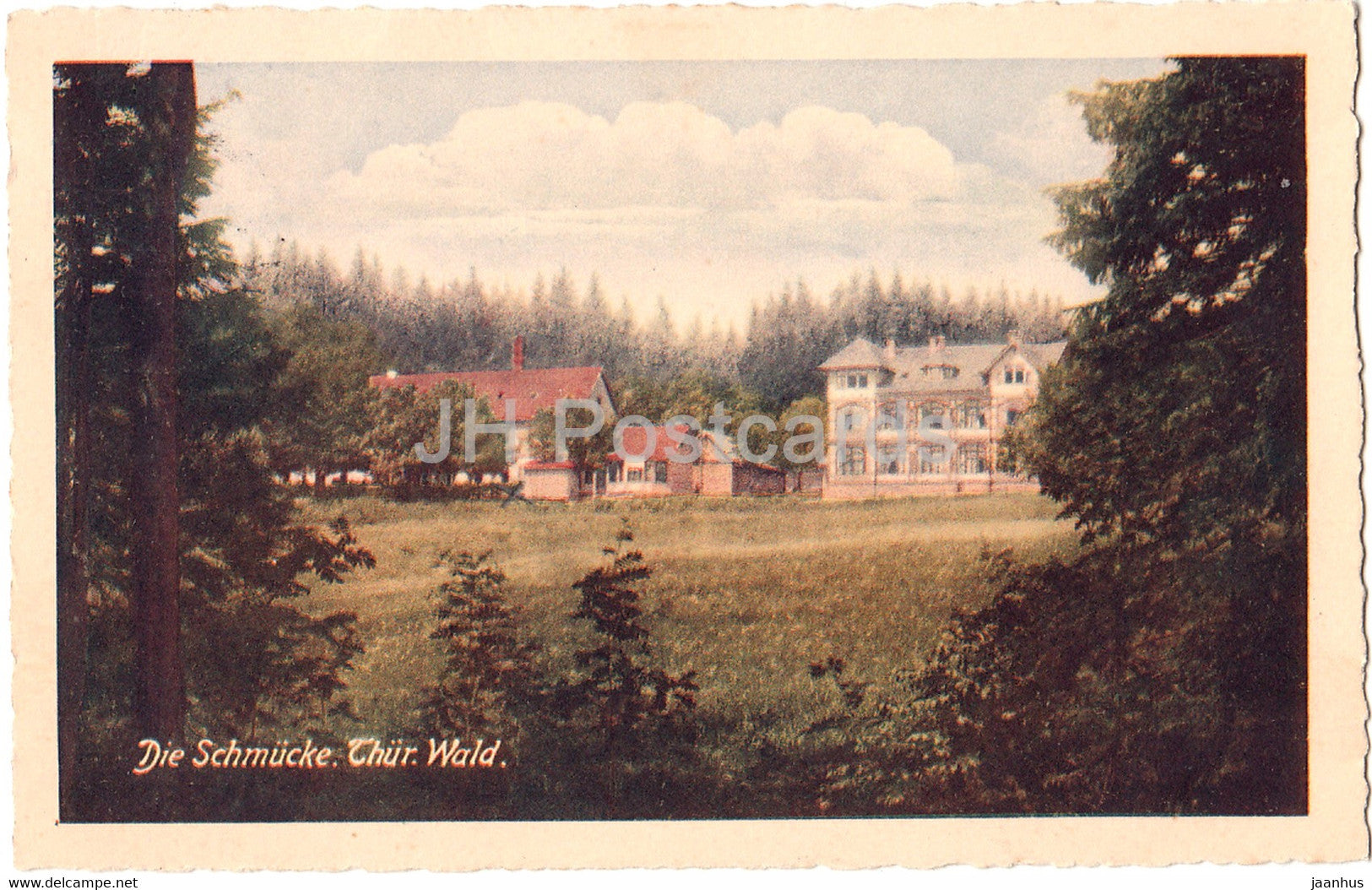 Die Schmucke - Thur Wald - 4021 - old postcard - 1928 - Germany - used - JH Postcards