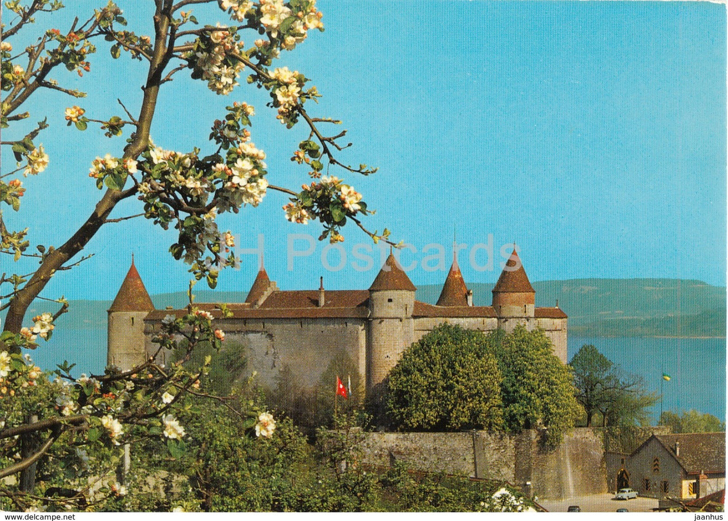 Grandson - Lac de Neuchatel - castle - 30 122 - Switzerland - used - JH Postcards