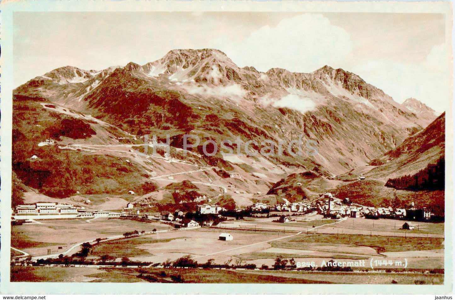 Andermatt 1444 m - 6246 - old postcard - Switzerland - unused - JH Postcards