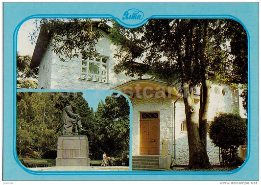 Chekhov House Museum - Crimea - Yalta - postal stationery - 1986 - Ukraine USSR - unused - JH Postcards