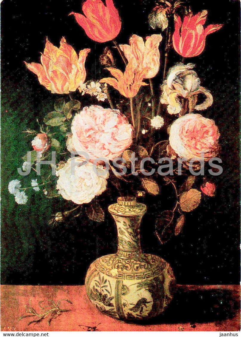 painting by Jan Brueghel the Elder - Blumenstrauss - Bouquet - Flemish art - 1988 - Germany - unused - JH Postcards