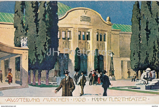 Munchen Ausstellung 1908 - Kunstlertheater - 28 - Germany - unused - JH Postcards