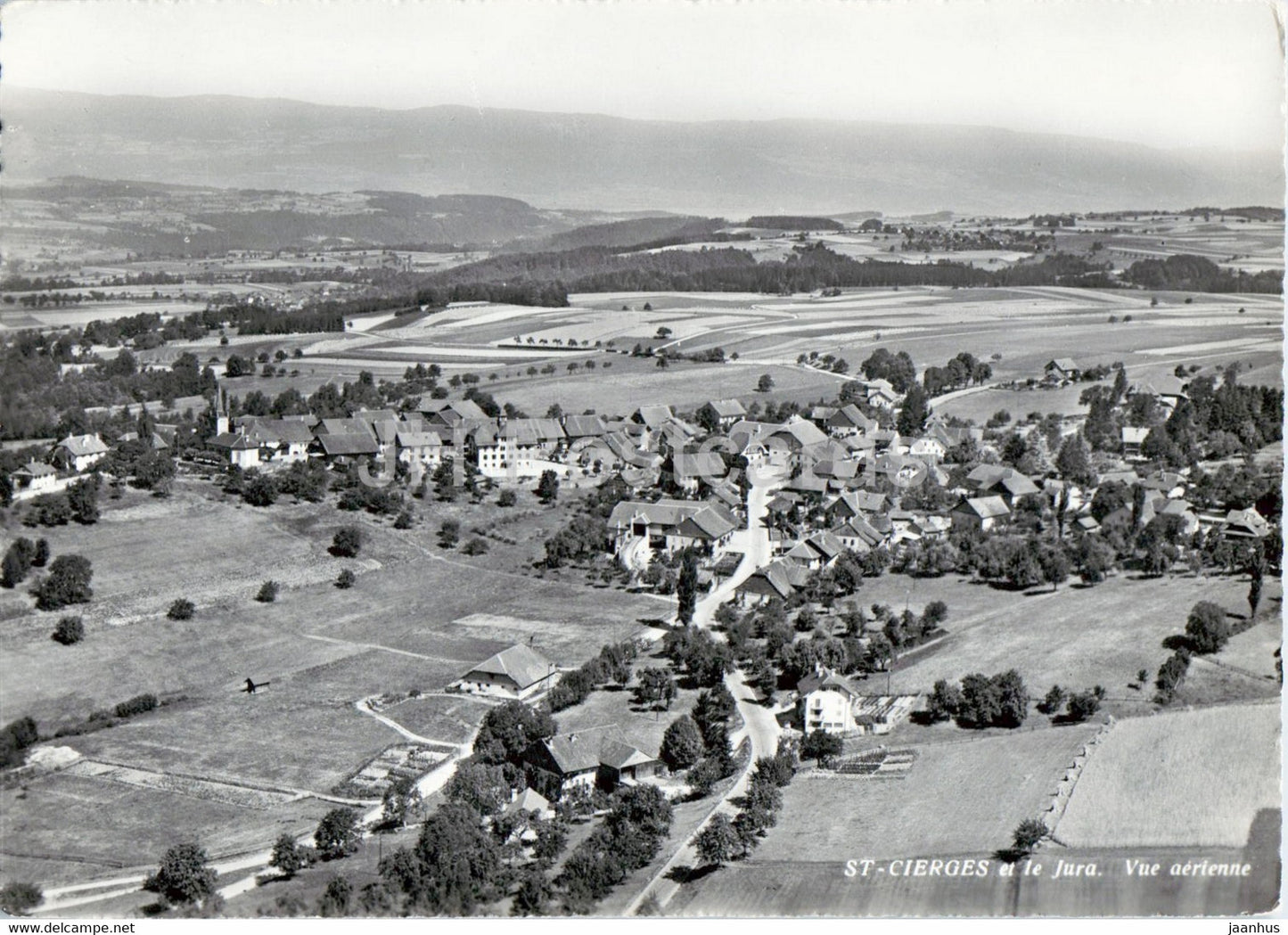 St Cierges et le Jura - Vue Aerienne - aerial view - 9968 - 1965 - Switzerland - used - JH Postcards