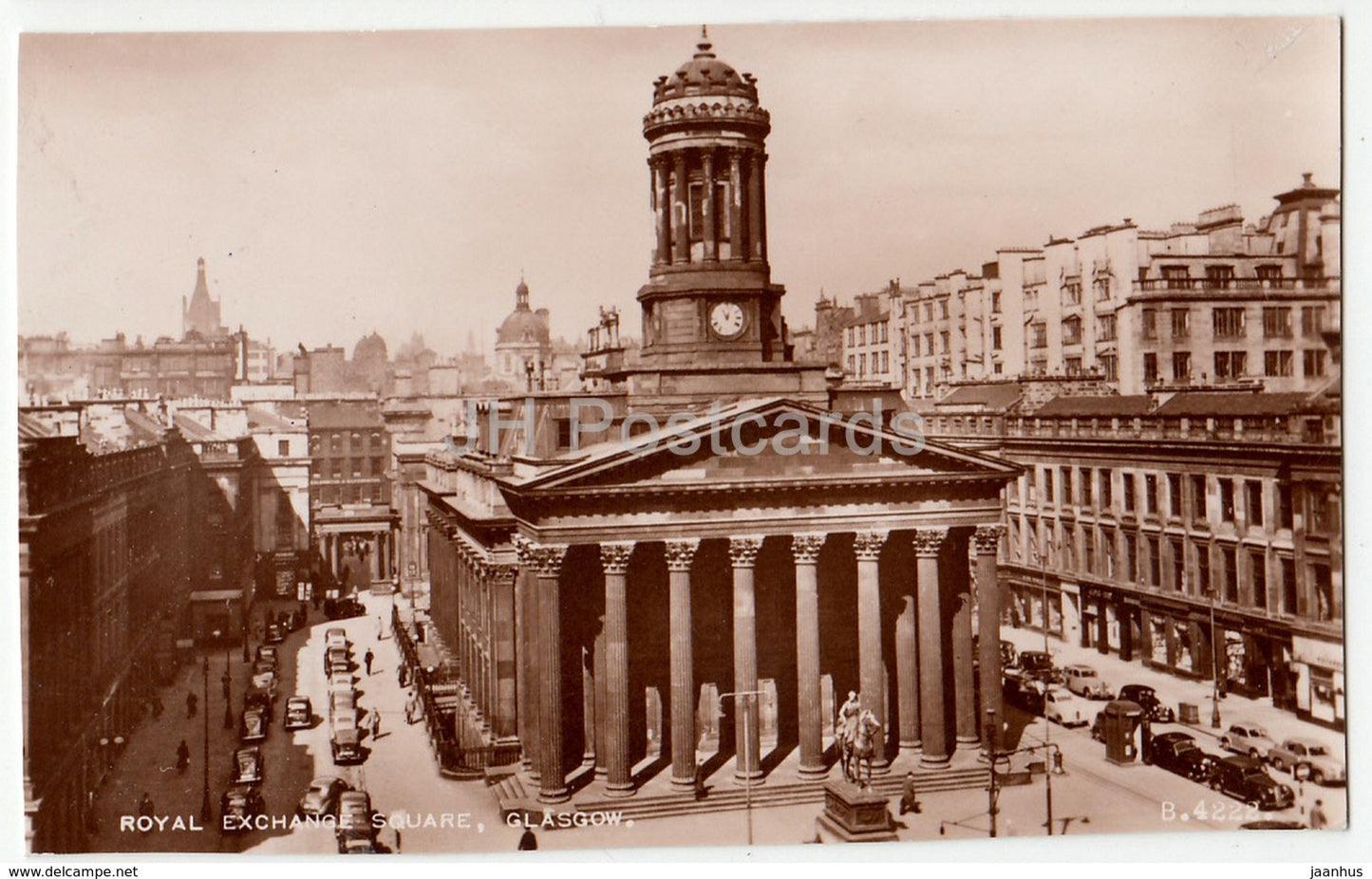 Glasgow - Royal Exchange Square - B.4222 - 1952 - United Kingdom - Scotland - used - JH Postcards