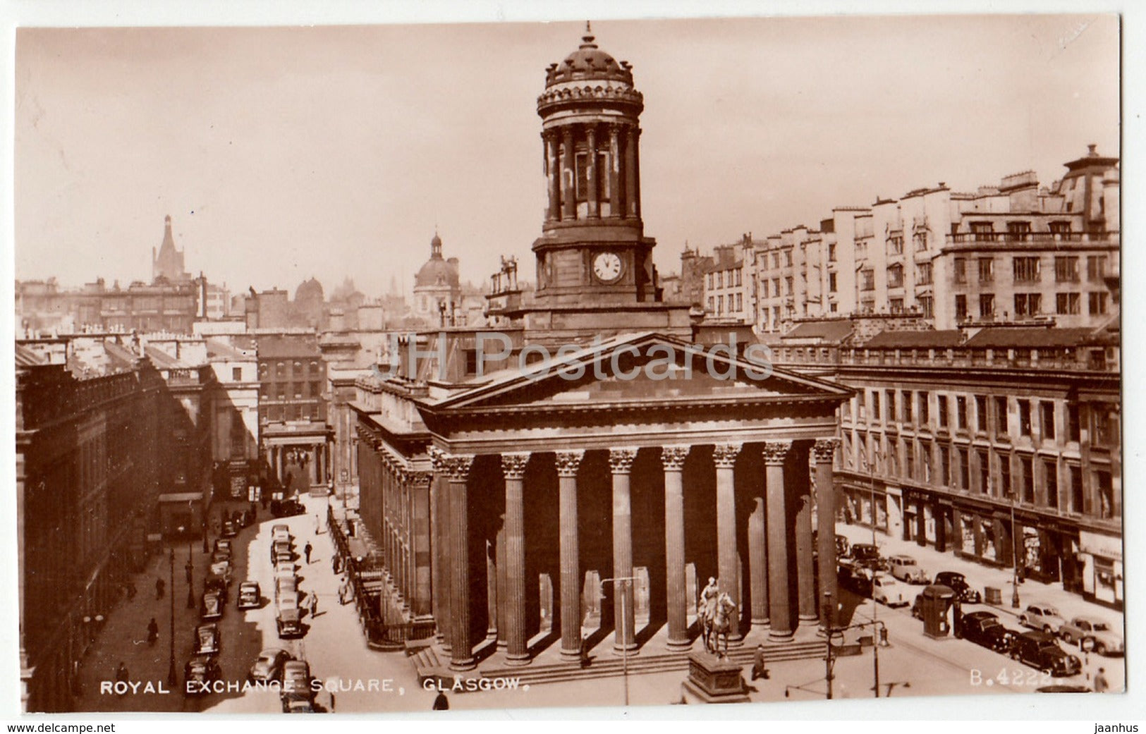 Glasgow - Royal Exchange Square - B.4222 - 1952 - United Kingdom - Scotland - used - JH Postcards