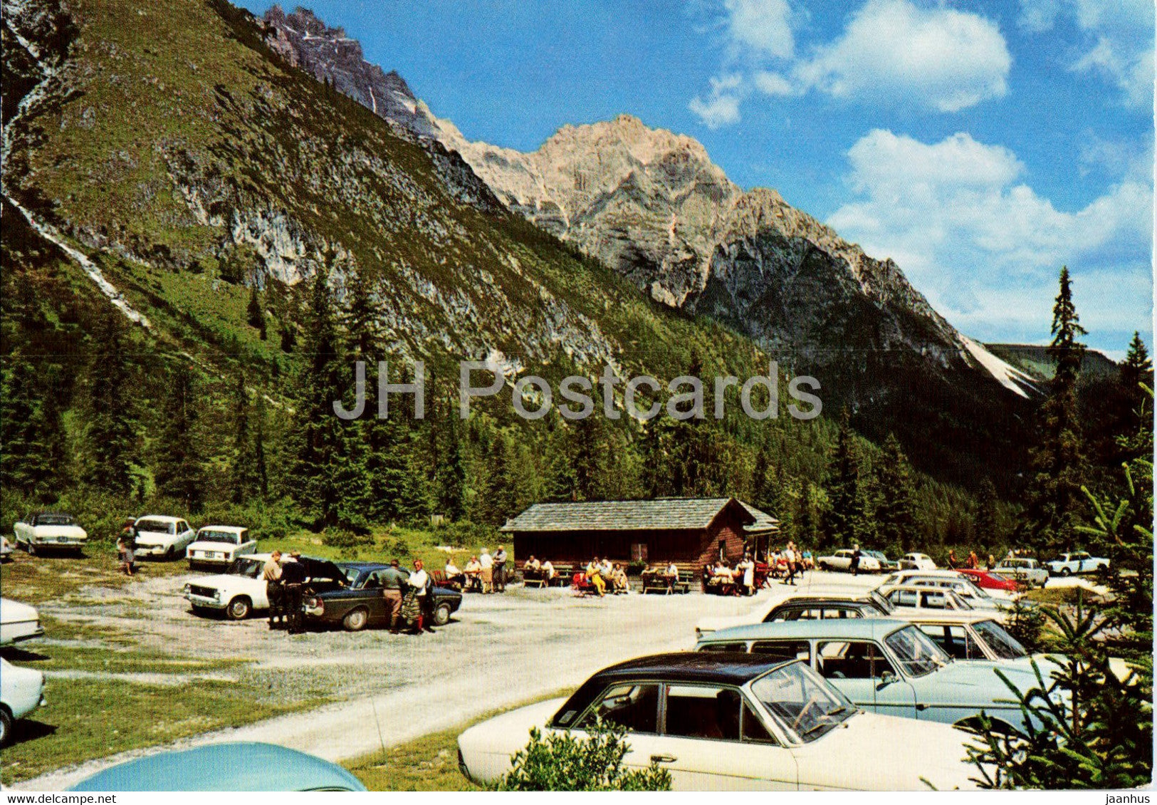 Capanna Fondo Valle Fiscalina 1540 m - Cima Tre Scarperi - Fischleinboden 1540 m - car - 198 - Italy - unused - JH Postcards