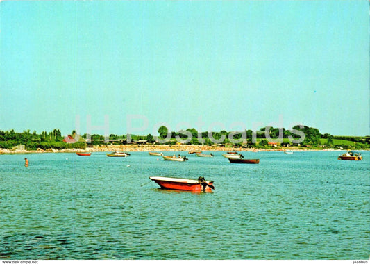 Dansk strandparti - Danish strand scenery - boat - Denmark - used - JH Postcards