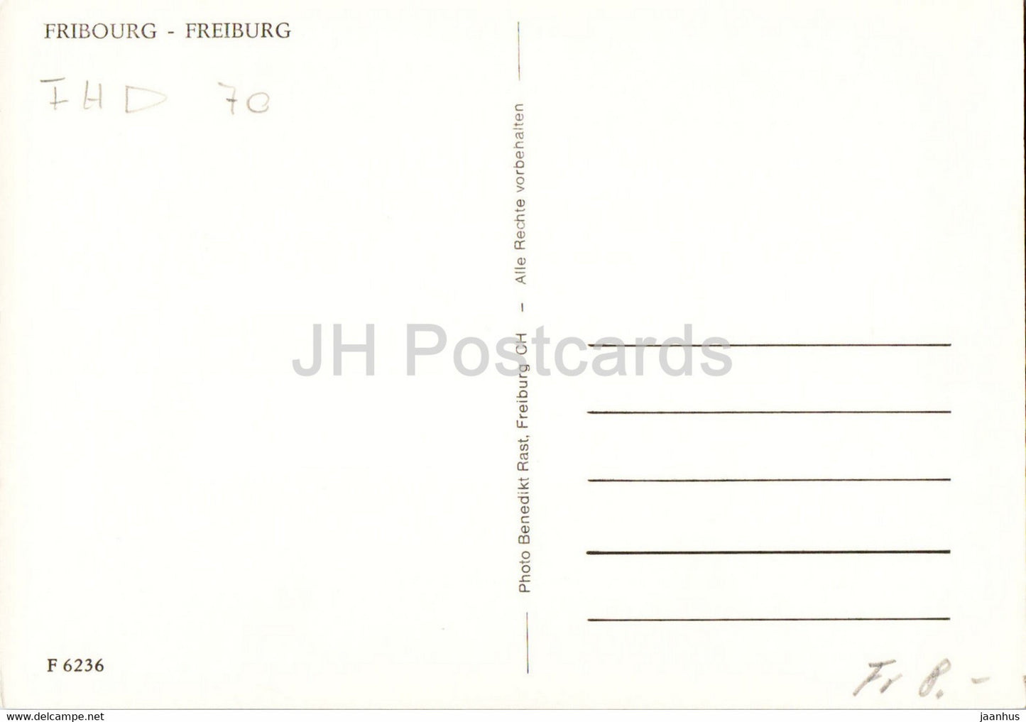 Fribourg - Freiburg - 6236 - old postcard - Switzerland - unused