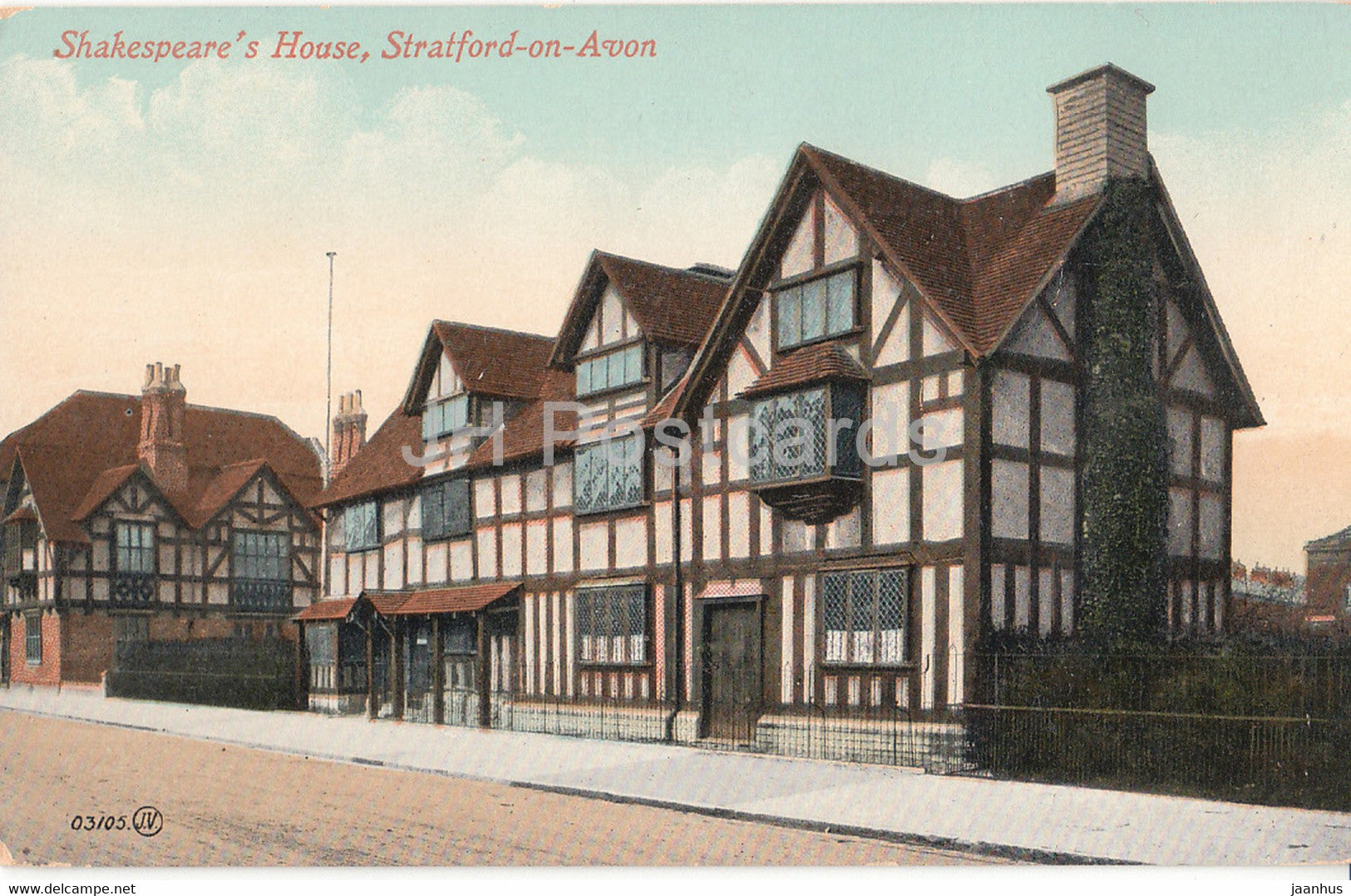 Stratford on Avon - Shakespeare's House - 03105 - old postcard - England - United Kingdom - unused - JH Postcards