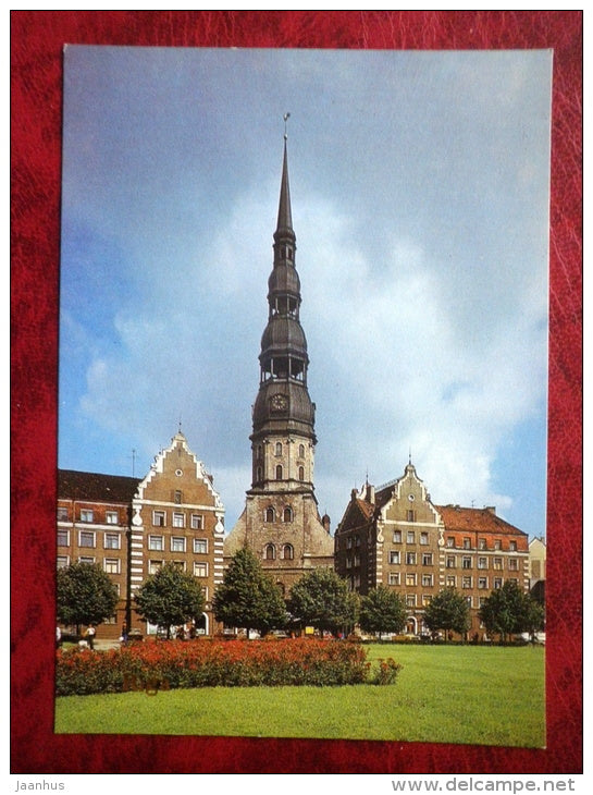 St. Peter`s Church - Riga - 1985 - Latvia USSR - unused - JH Postcards